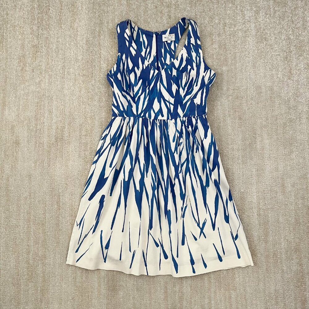 Milly Blue Midi Summer Dress With Pockets 4